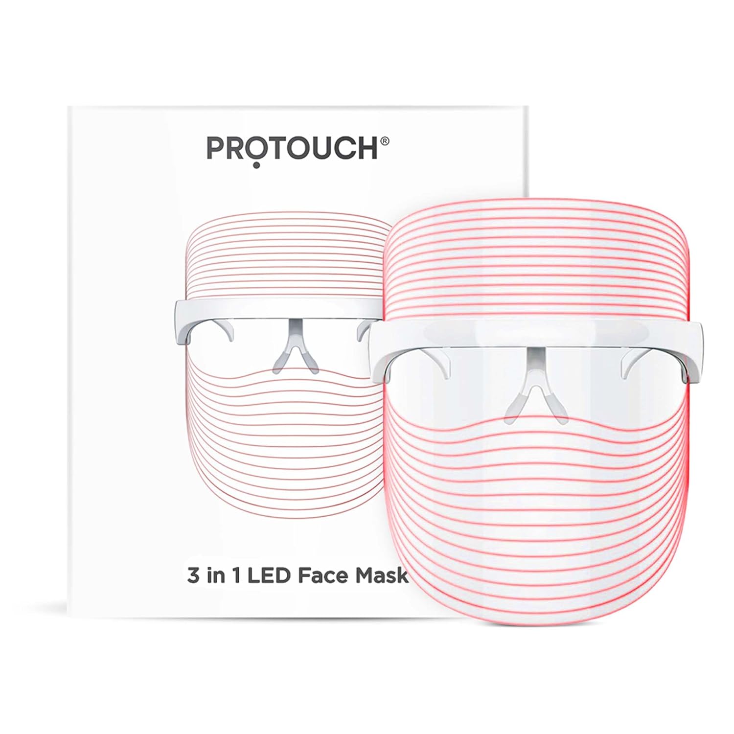 PROTOUCH 3 in 1 LED Face Mask | For Glowing & Clear Skin | Anti Acne & Anti Ageing | For All Skin Types | Protouch at Broadway
