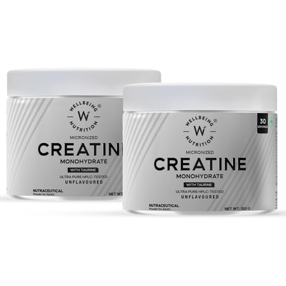 Pure Micronized Creatine Powder Monohydrate + Hcl- Unflavoured 100G