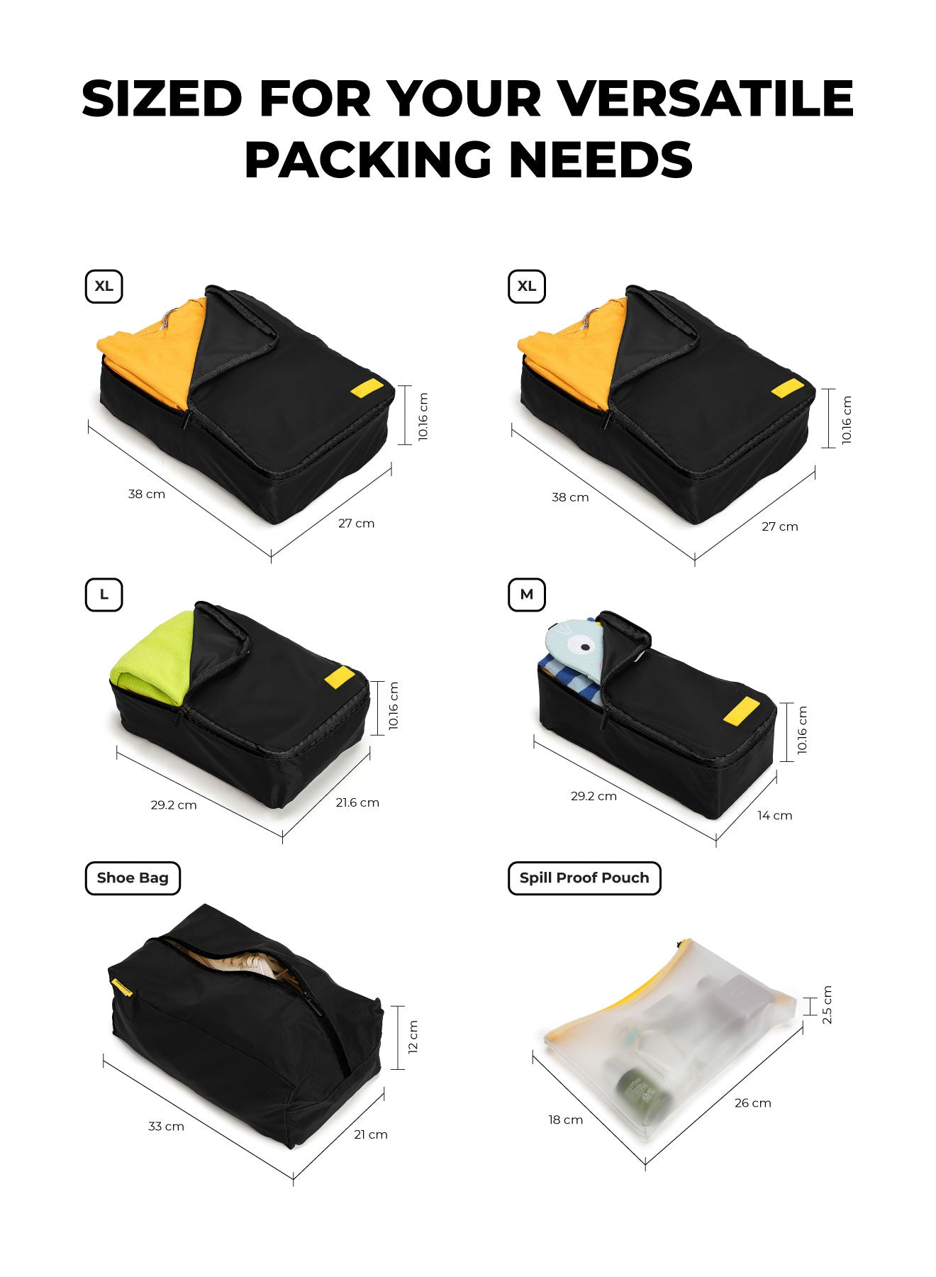 Packing Cubes (Set of 6)