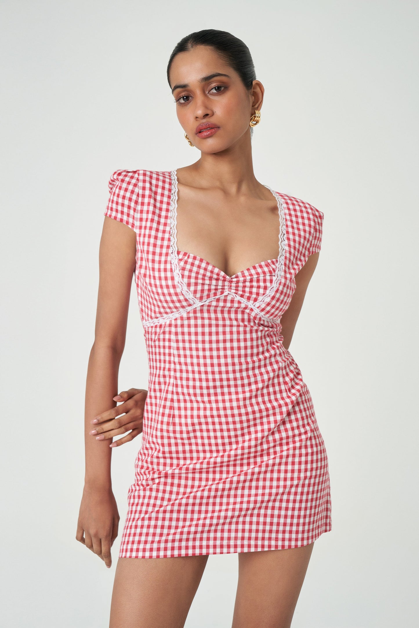Palma Dress - Cherry Check