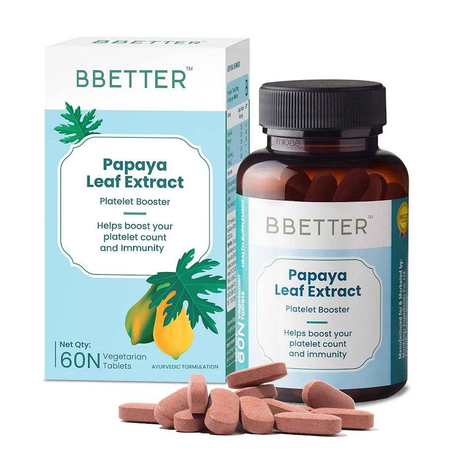BBETTER Papaya Leaf Extract - Ayurvedic Platelet Booster & Immunity Support | Bbetter at Broadway