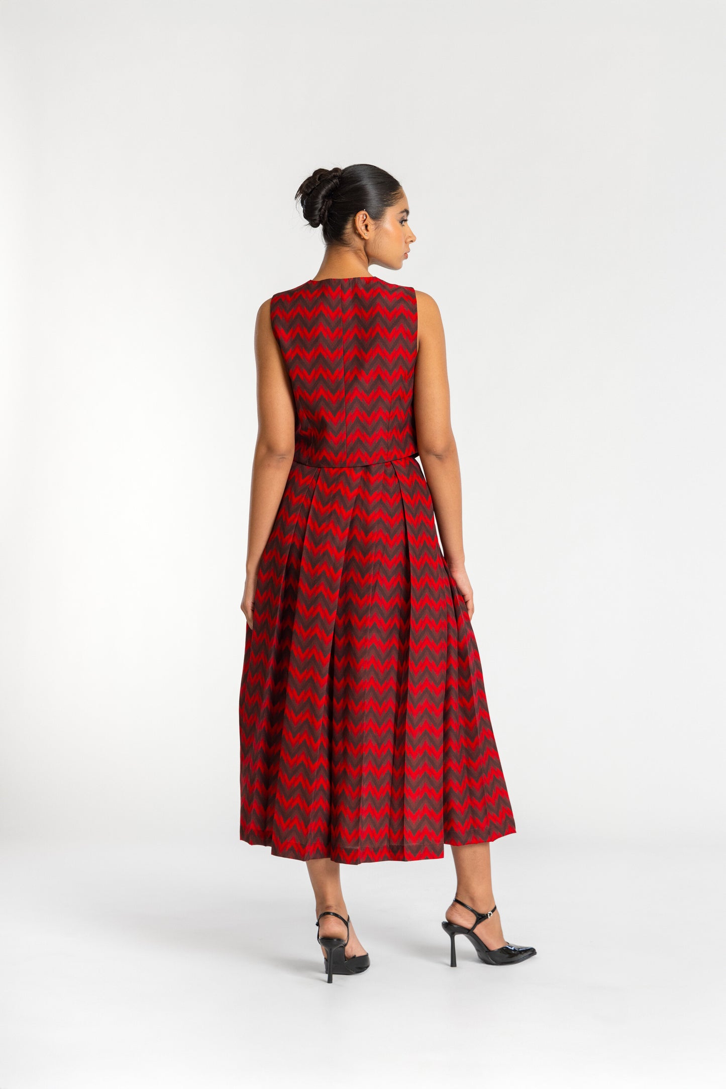 Ikat Red Raza Co-ord Set