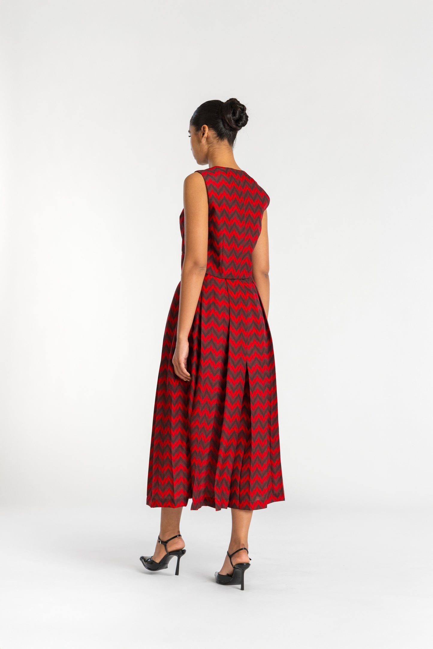 Ikat Red Raza Co-ord Set