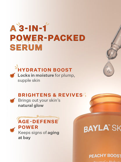 Peachy Boost Age Reversal + Hydrating Face Serum with Ferulic Acid