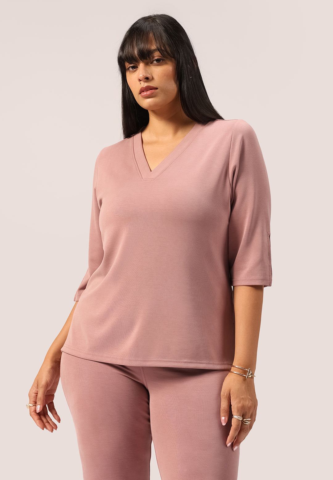 PetalRib™ Slit Sleeve Top | BlissClub at Broadway