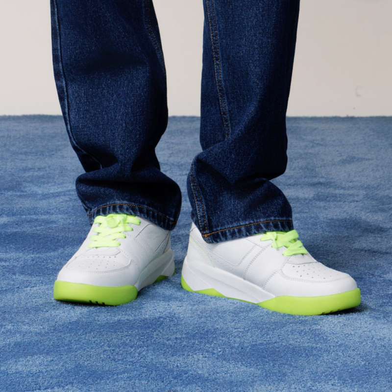 Green Leather Low Top Sneaker