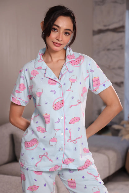 Pink Whisper Pyjama Set