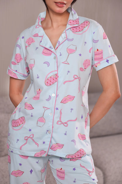 Pink Whisper Pyjama Set