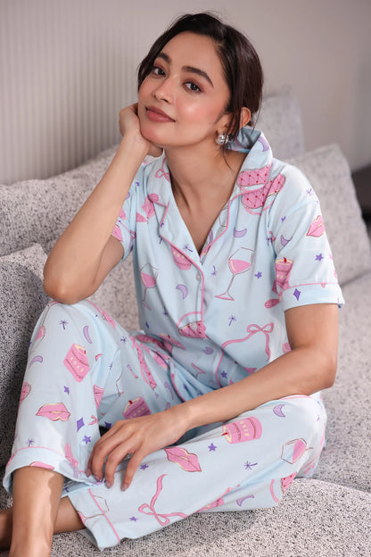 Pink Whisper Pyjama Set