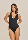 Plunge Neck Shapewear Swimsuit
