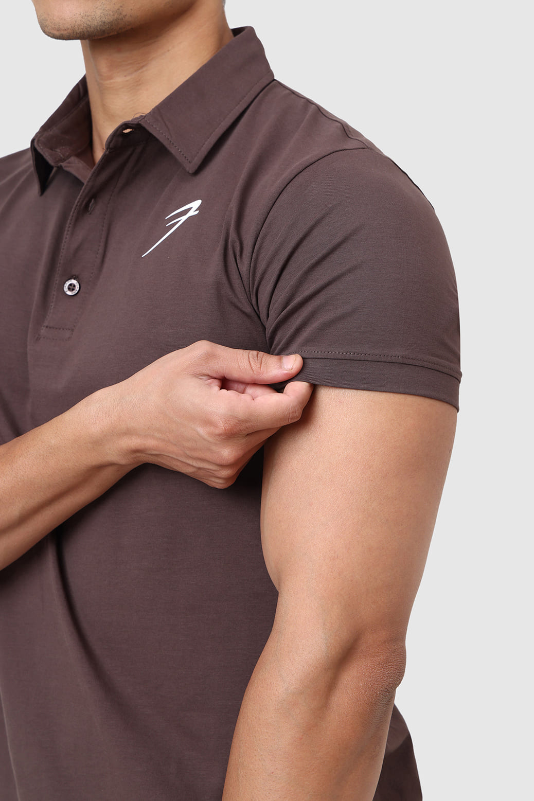 Polo T-shirt Brown