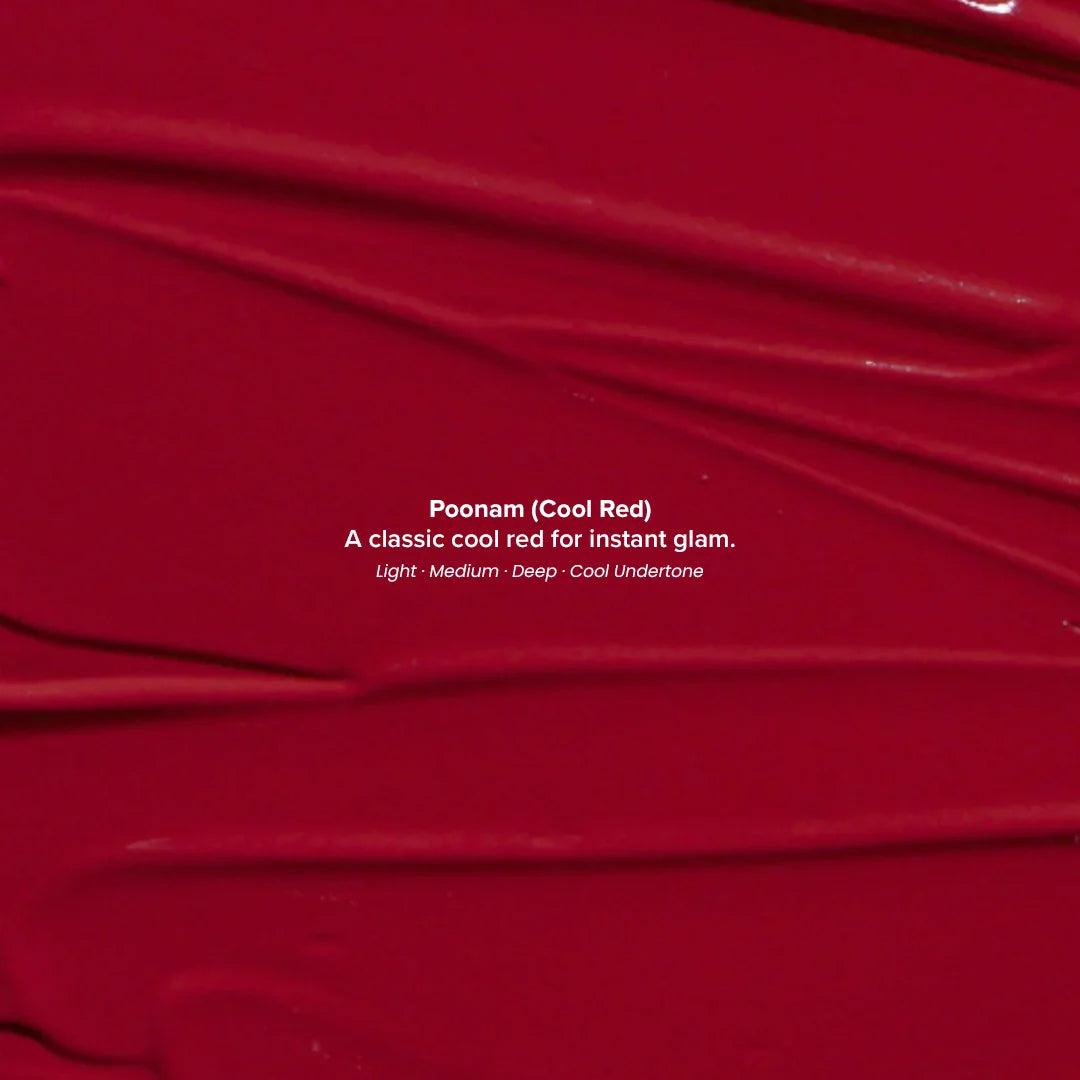 Poonam (Cool Red) - Satin Soft Lip Crème