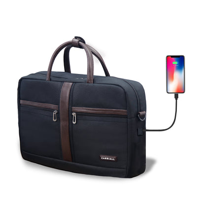 CARRIALL Ampio Laptop Messenger Bag (Black)
