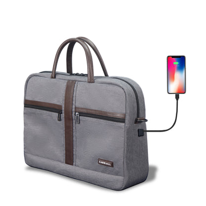 CARRIALL Ampio Laptop Messenger Bag (Grey)