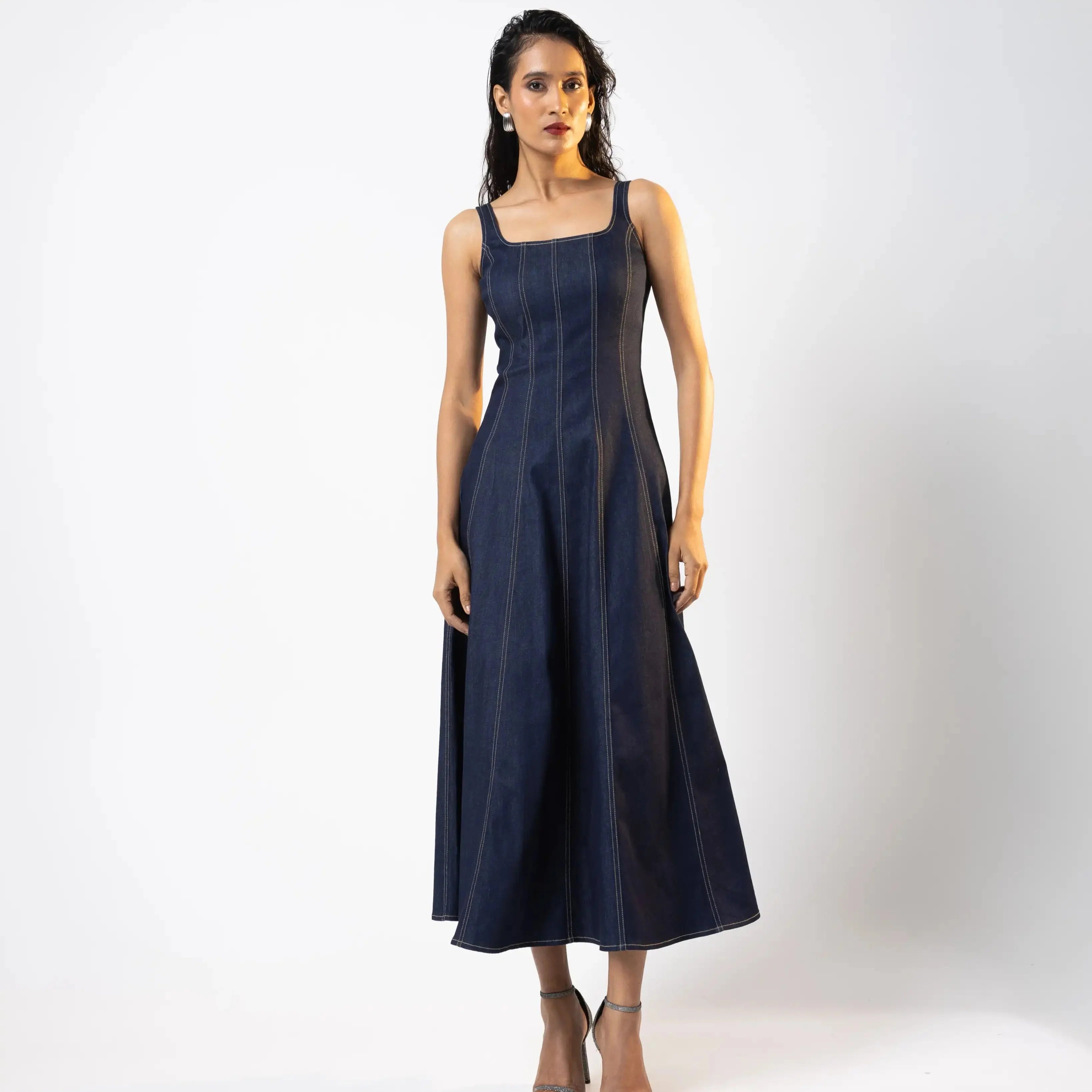 Palma Denim Dress | Around The City at Broadway