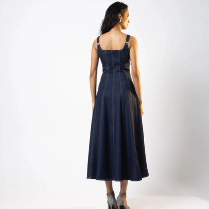 Palma Denim Dress | Around The City at Broadway