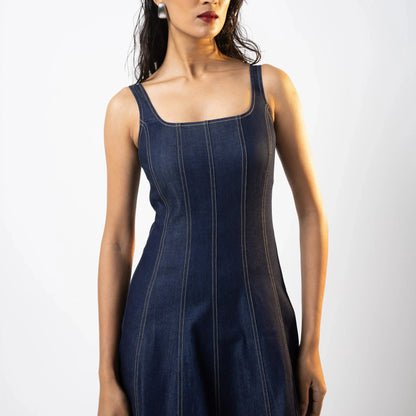 Palma Denim Dress | Around The City at Broadway