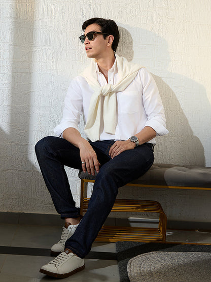 Replay 100% Oxford Cotton Shirt - Button Down Collar | Kingdom Of White at Broadway
