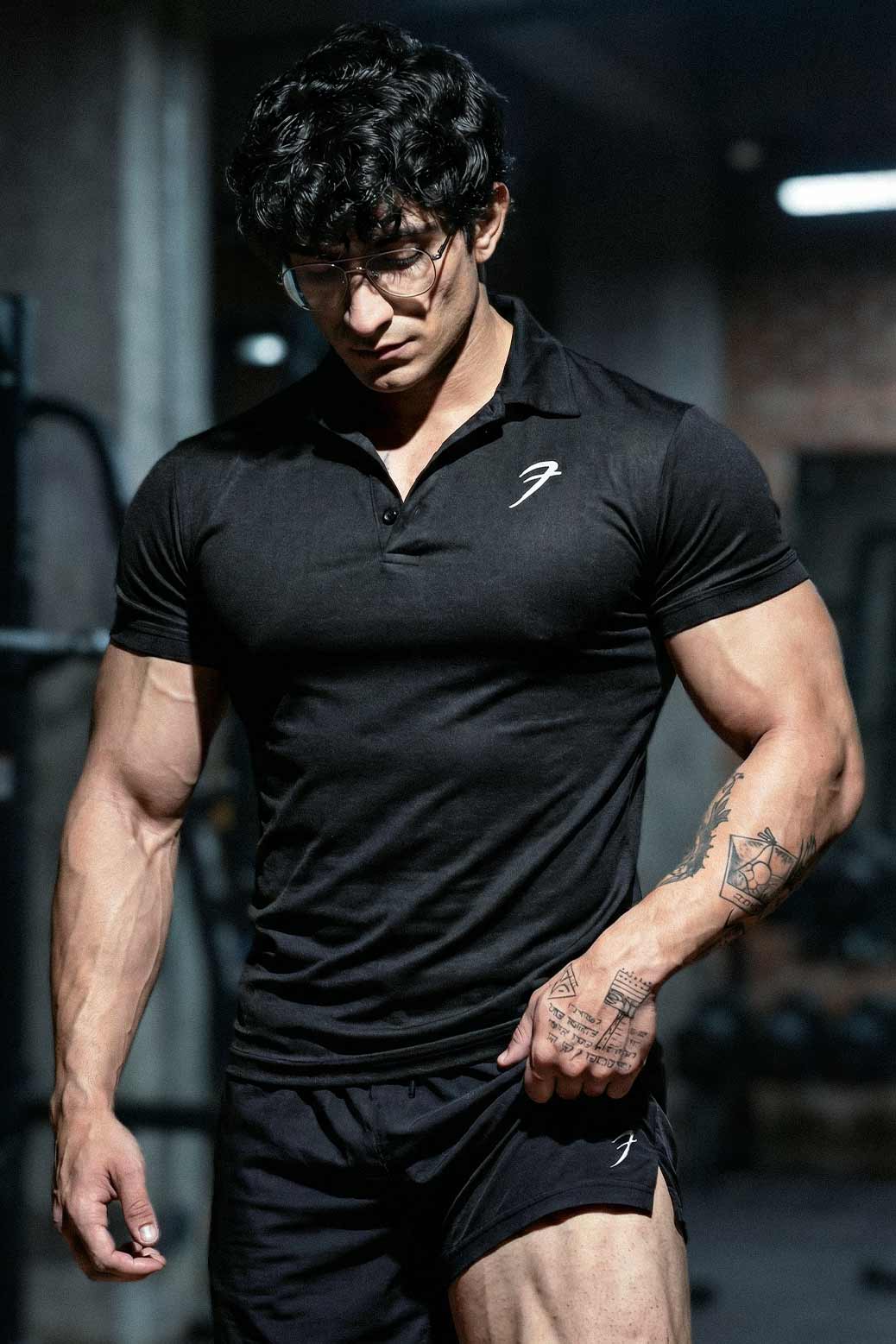 Polo T-shirt Black