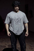 Shadow Washed Oversized T-shirt Light Grey
