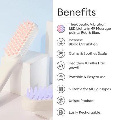 Protouch LED Hair Growth Therapy Comb | Vibrating Scalp Massage Comb | Protouch at Broadway