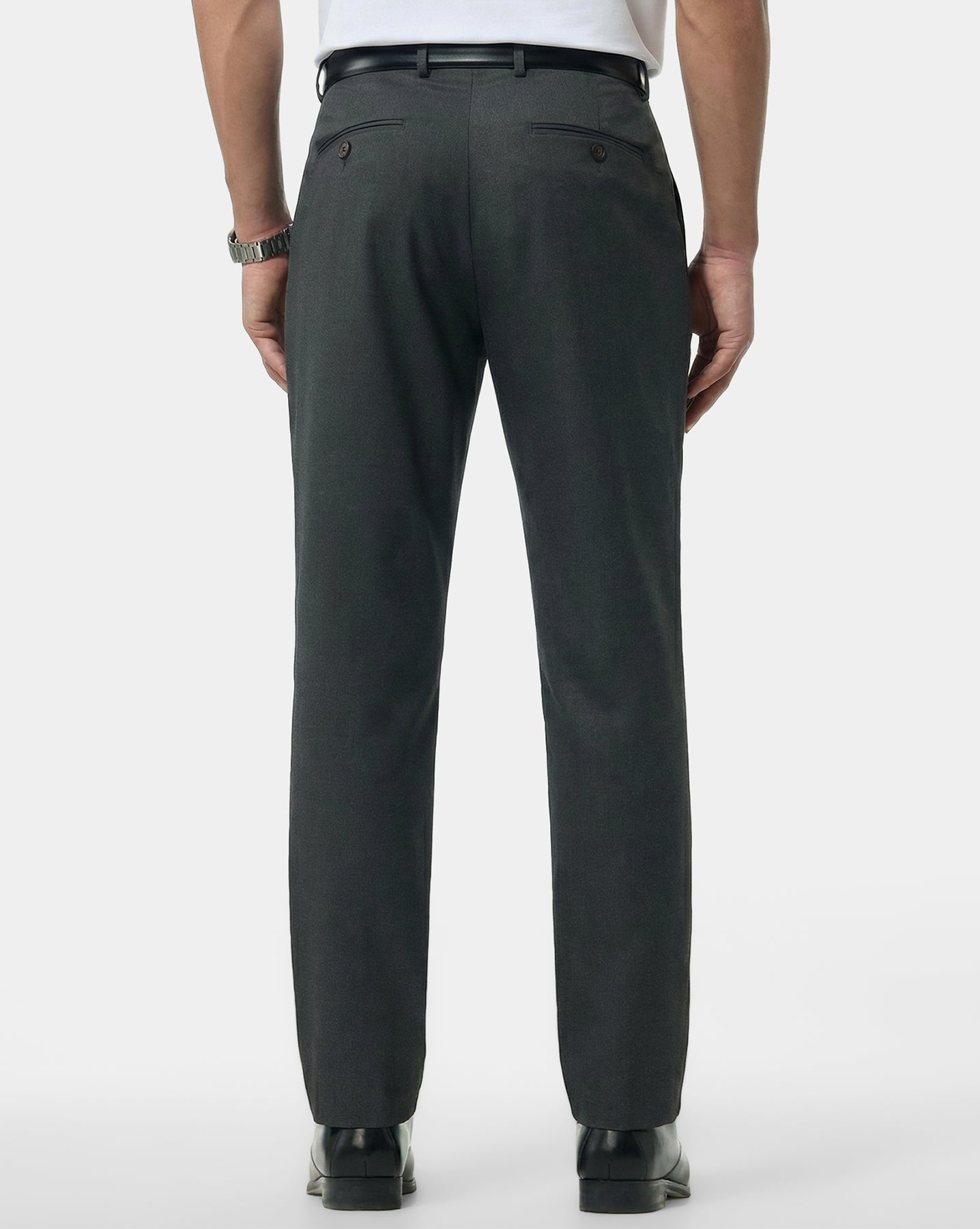 The Slate Grain Pleated Tailored Pant