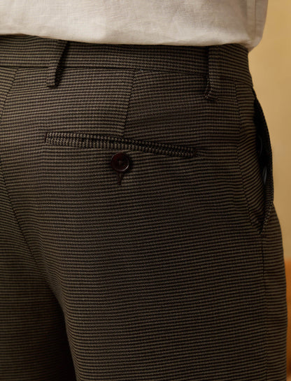 The Brunel Houndstooth Tailored Pant