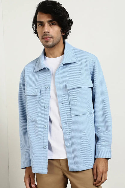 Relaxed Fit Textured Overshirt