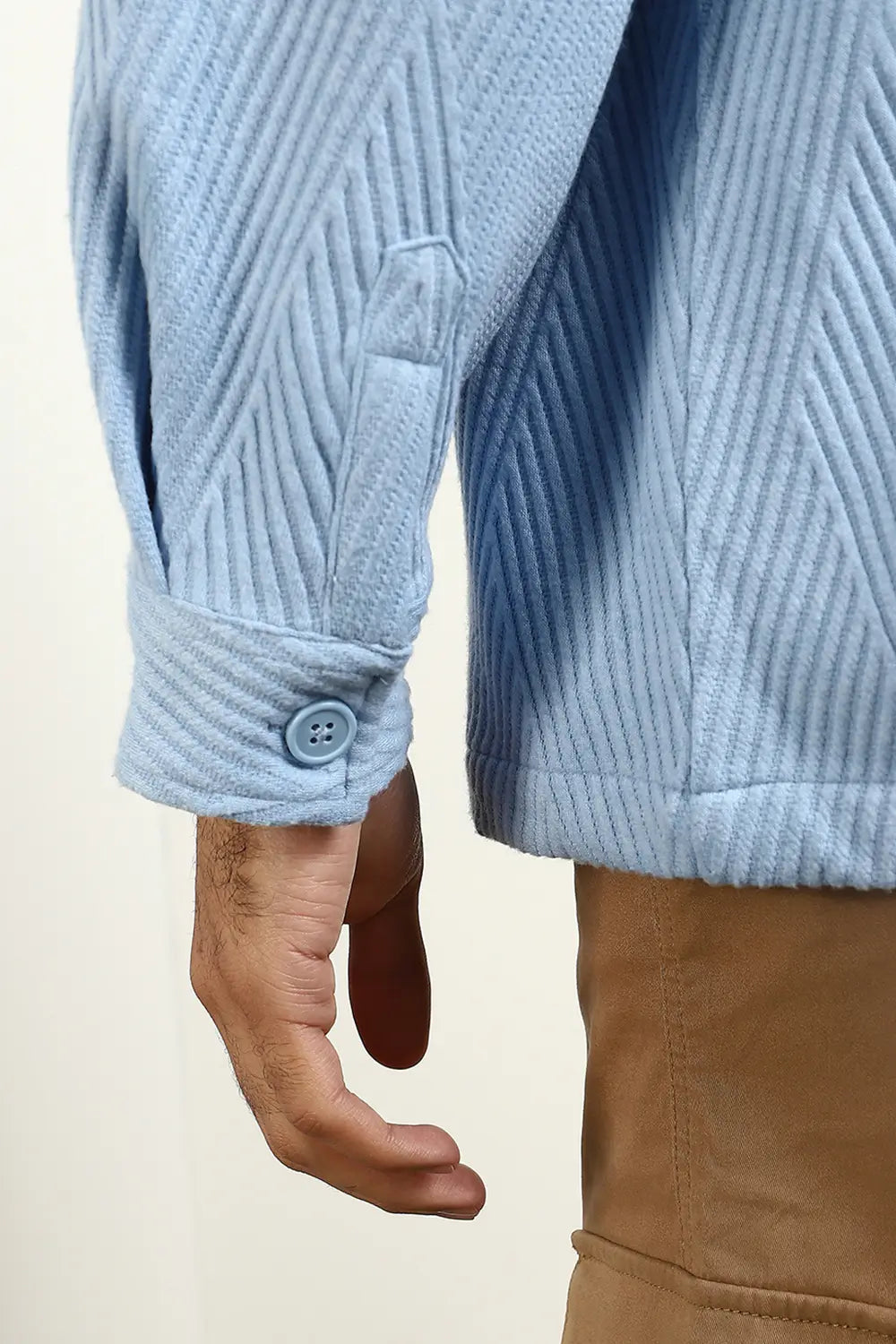 Relaxed Fit Textured Overshirt