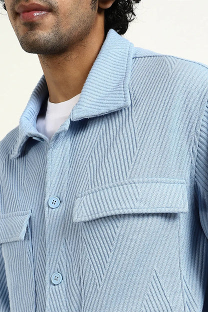 Relaxed Fit Textured Overshirt