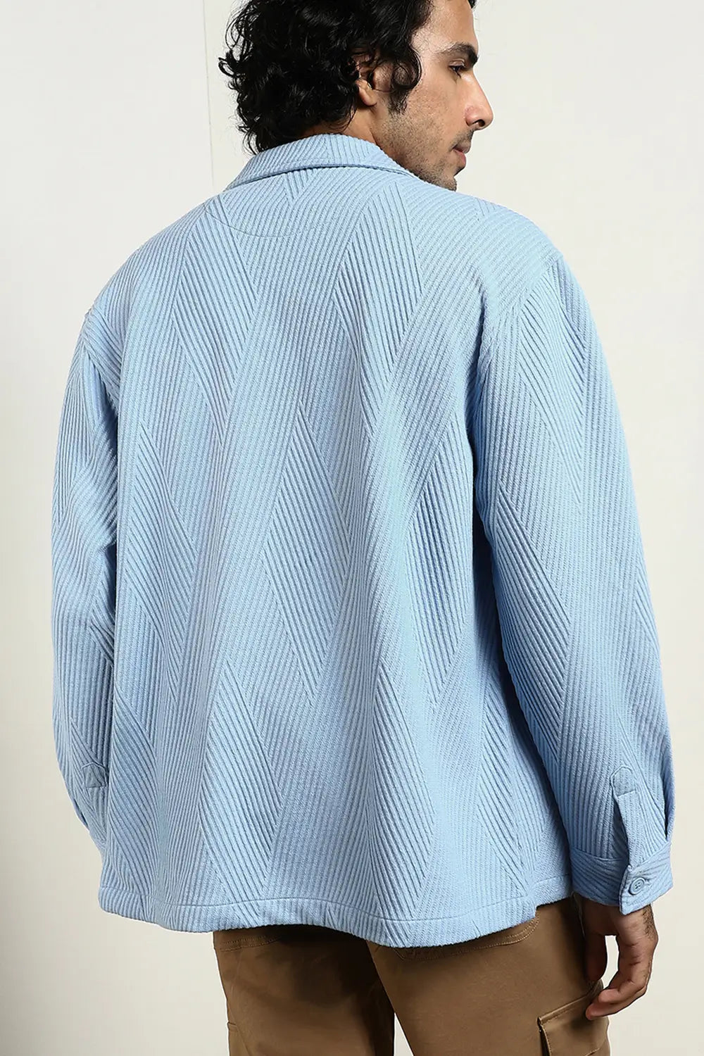Relaxed Fit Textured Overshirt