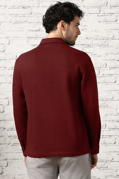 Relaxed Fit Textured Overshirt