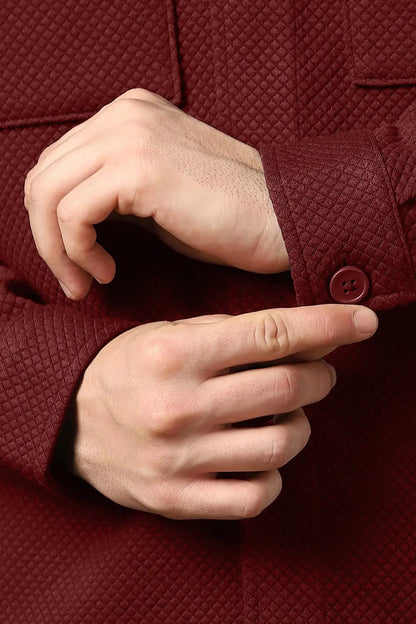 Relaxed Fit Textured Overshirt