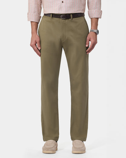 The No Brainer Pant Deep Khaki