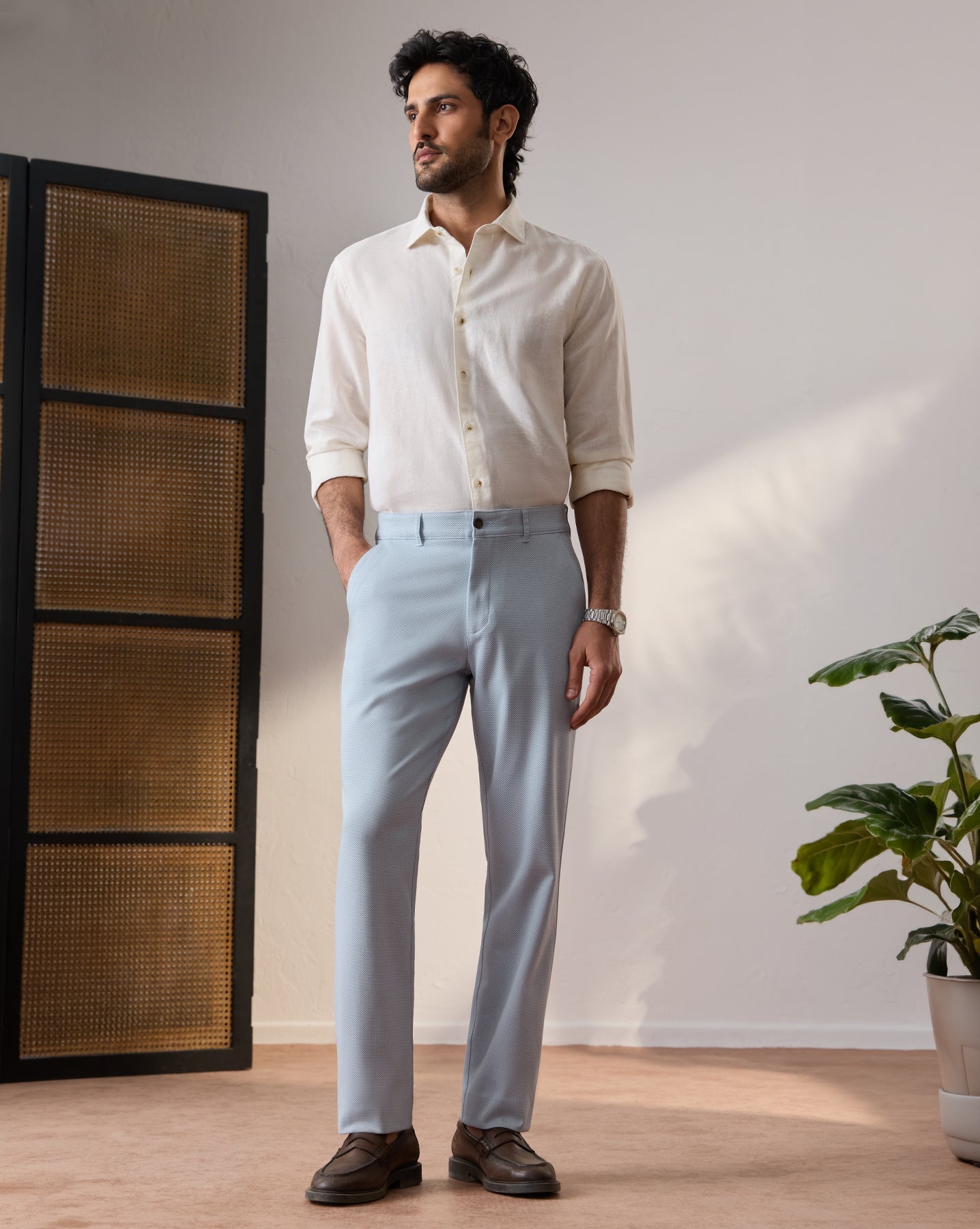 The 4 Way Stretch Pant Sky Blue