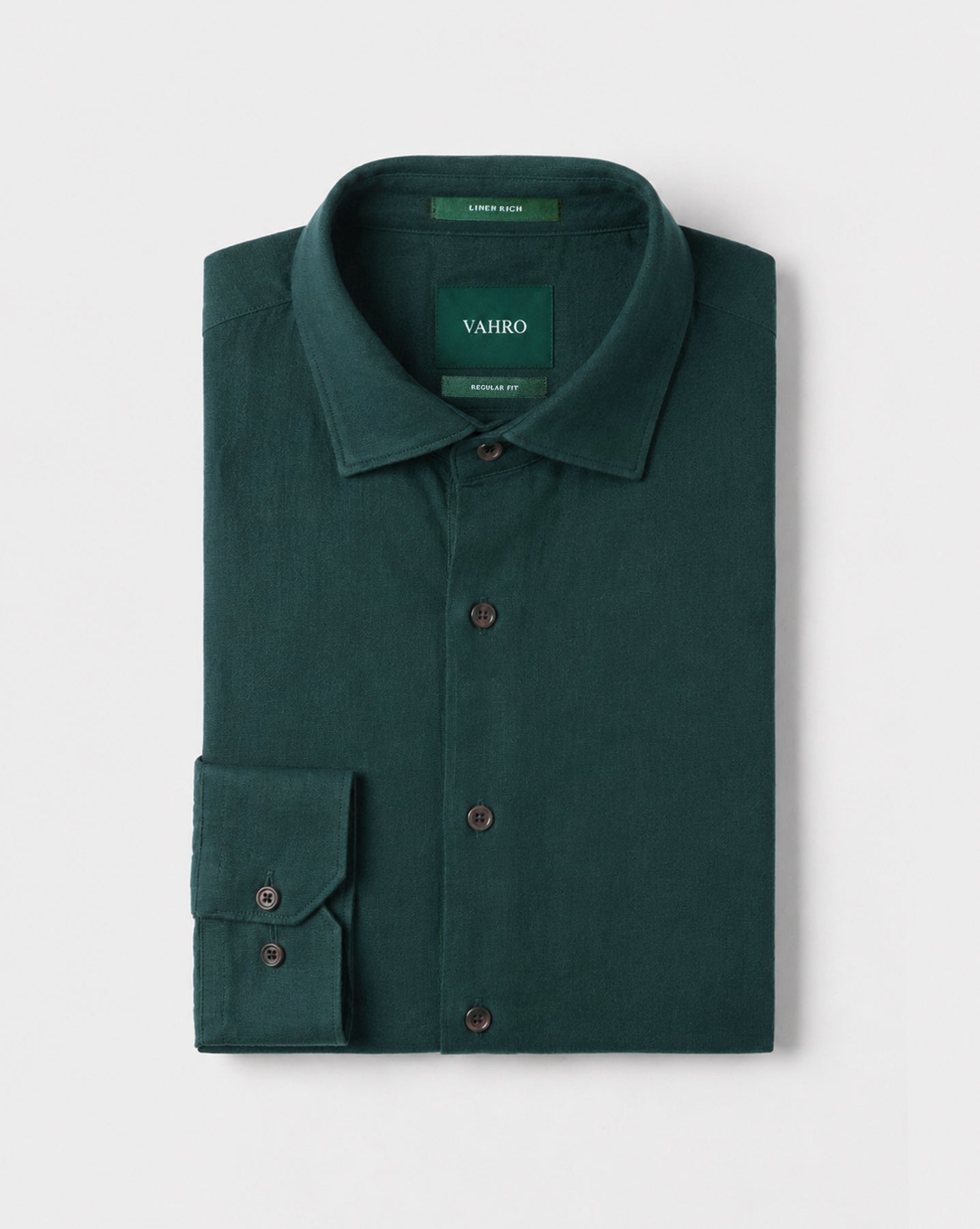 The Linen Rich Shirt Vahro Green