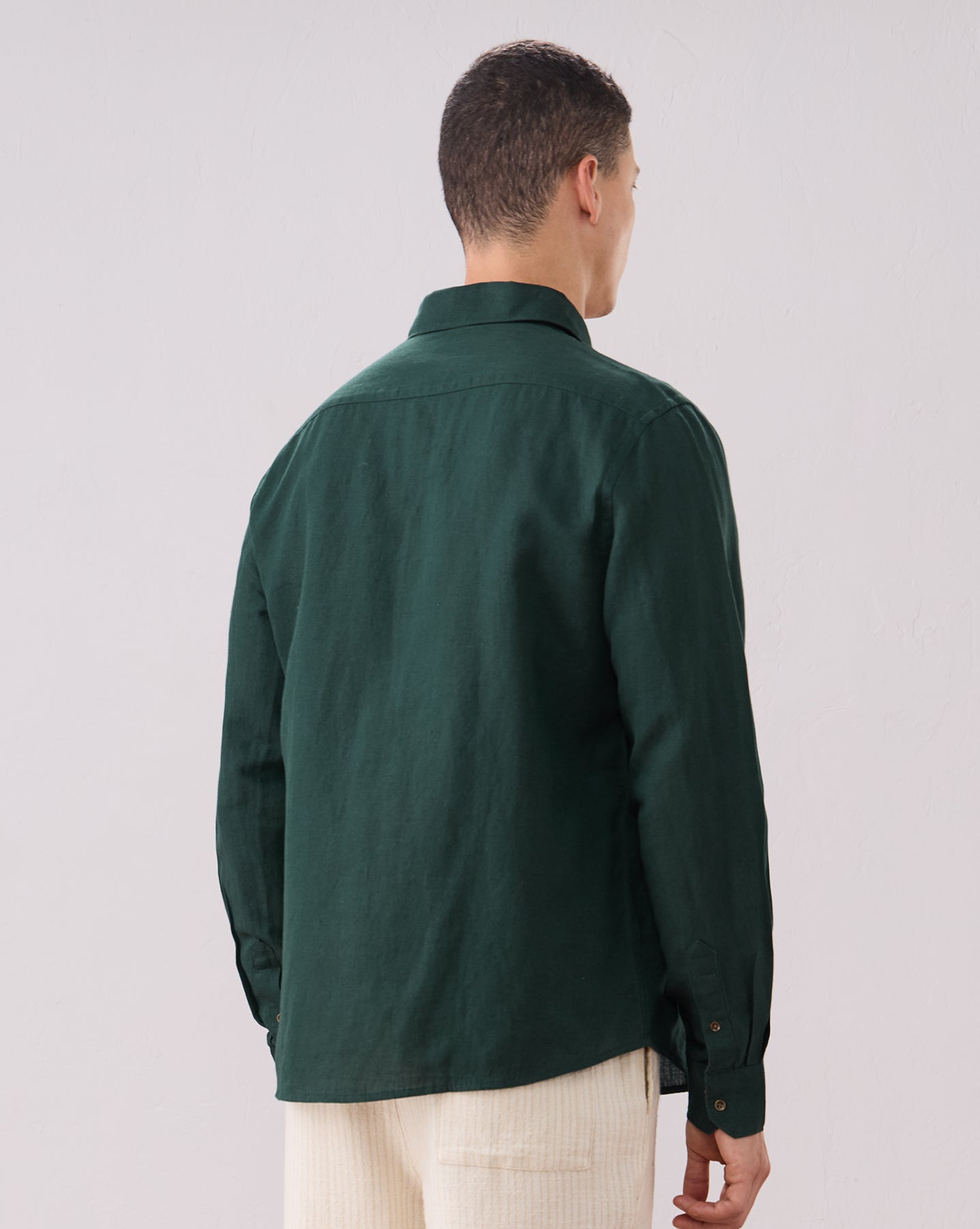 The Linen Rich Shirt Vahro Green