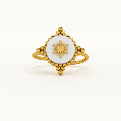 Golden Snowflake Vintage Ring