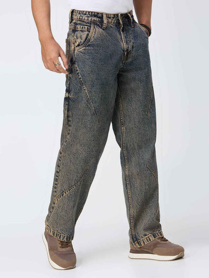 Rustic Tint Wash Men's Baggy Fit Jeans