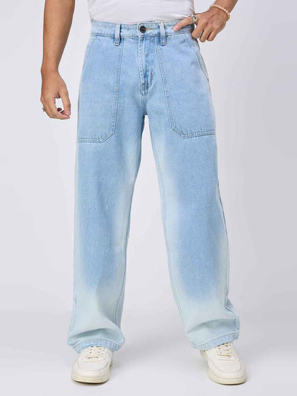 Thunder Blue Wash Men's Straight Fit Jeans