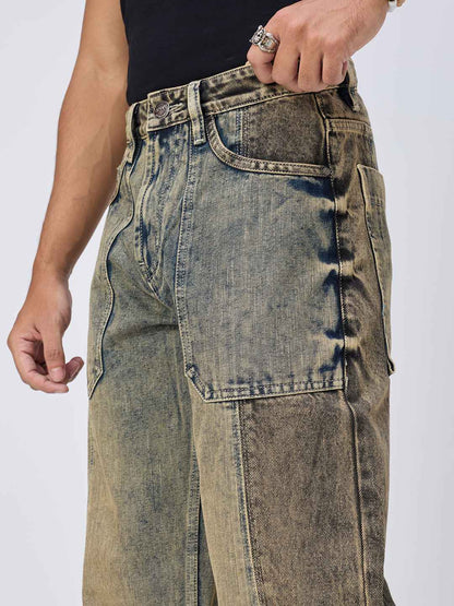Stone Signature Mixmatch Straight Fit Men's jeans