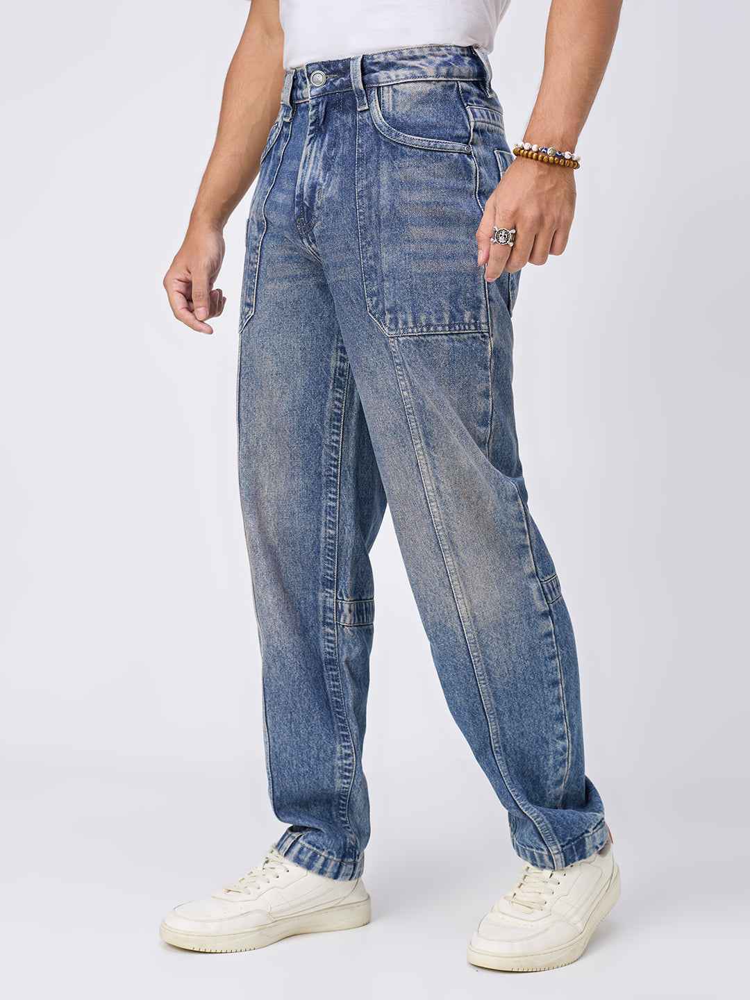 Vintage Blue Heritage Workwear Jeans