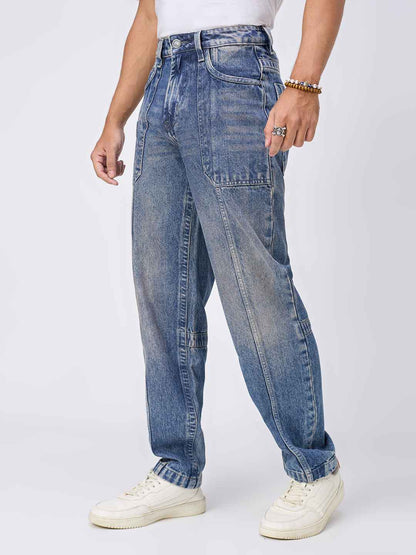 Vintage Blue Heritage Workwear Jeans