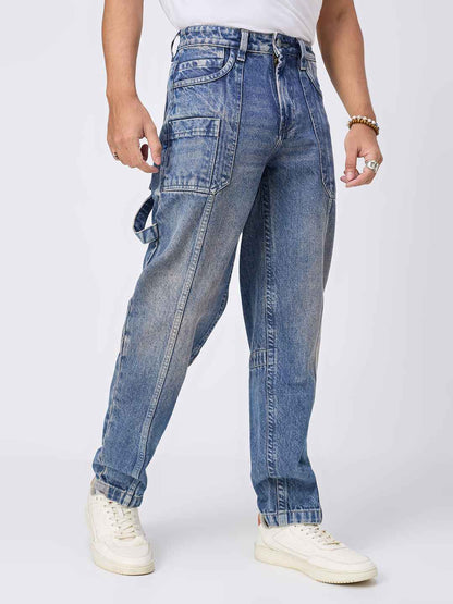 Vintage Blue Heritage Workwear Jeans