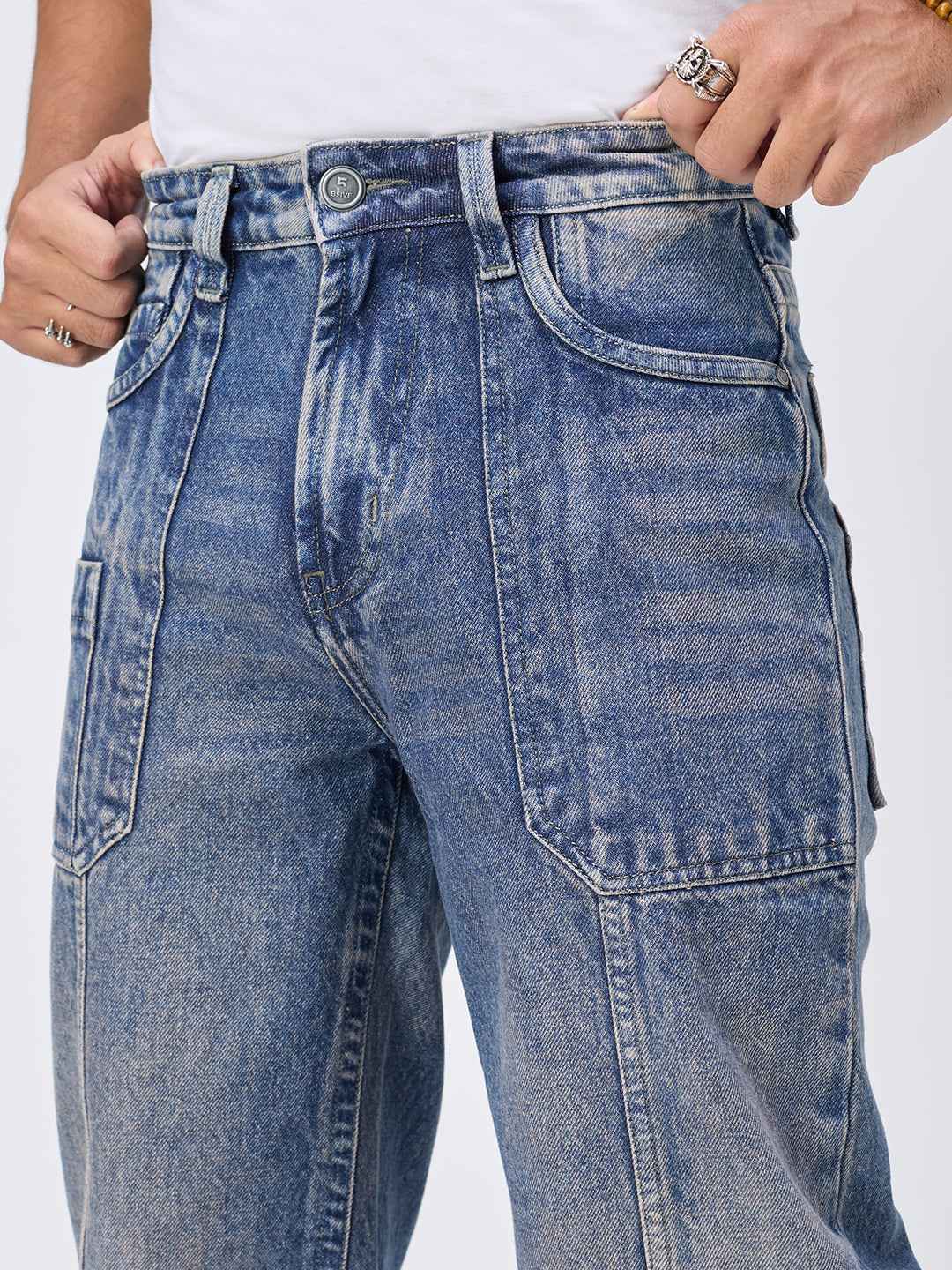 Vintage Blue Heritage Workwear Jeans