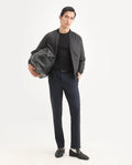 Rare Rabbit Men's Travel-Ss26 Navy Polyester Fabric Button And Zip Closure Closure Plain Trouser | Rare Rabbit at Broadway
