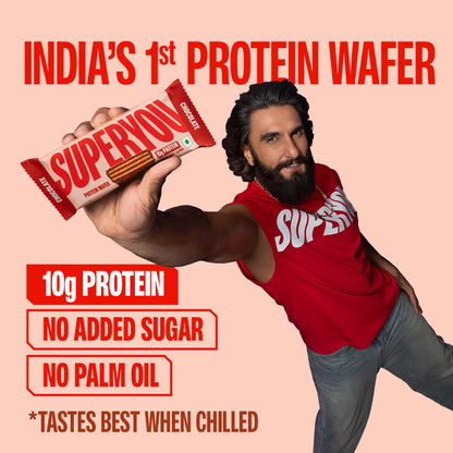 SuperYou Chocolate Protein Wafer Bars (Pack of 10) | SUPERYOU at Broadway