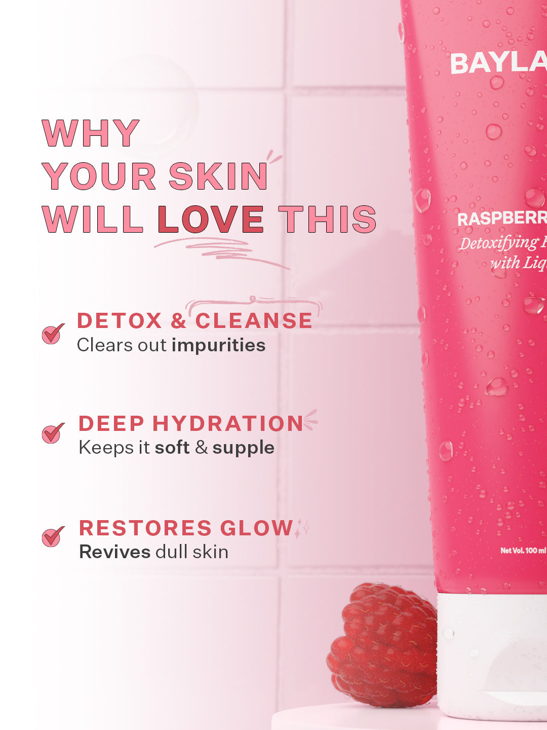 Raspberry Fresh Detoxifying Face Wash with Liquorice