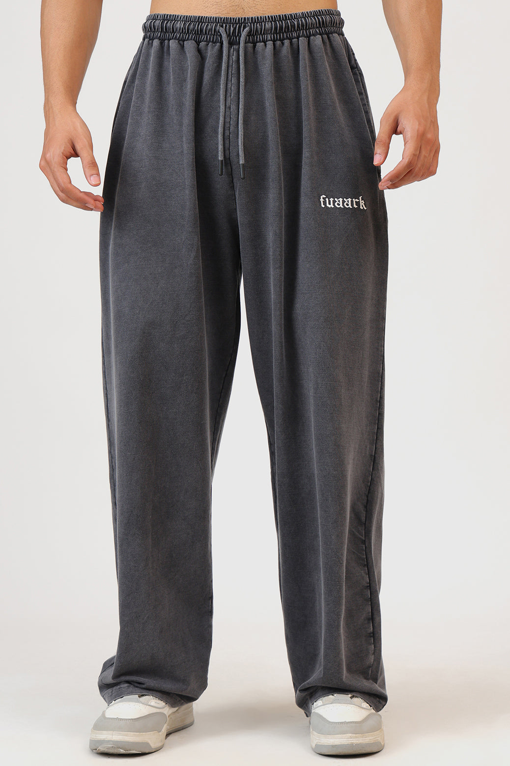 Raw Washed Loose Tracks Dark Grey