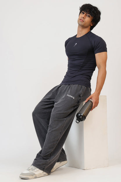Raw Washed Loose Tracks Dark Grey